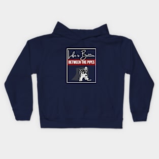 Life is Better Between the Pipes (Dark) Kids Hoodie